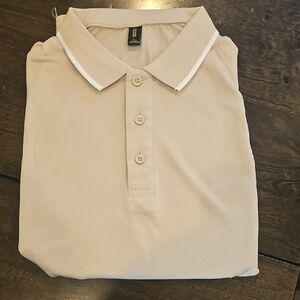 Men's Beige Polo Shirt